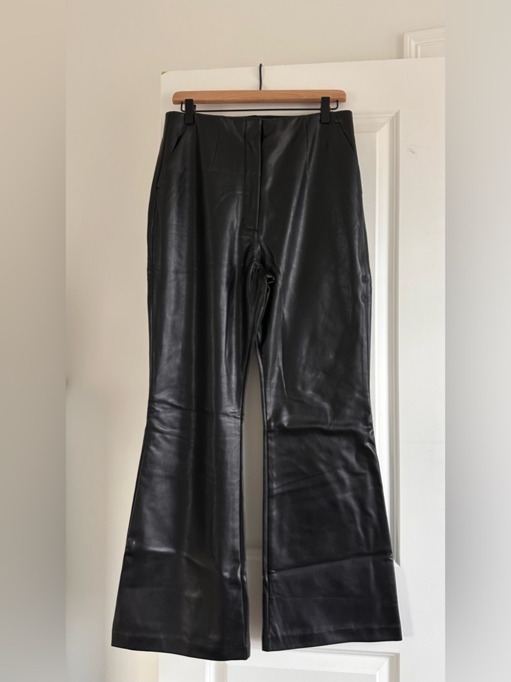 Abercrombie & Fitch Black Vegan Leather Pants